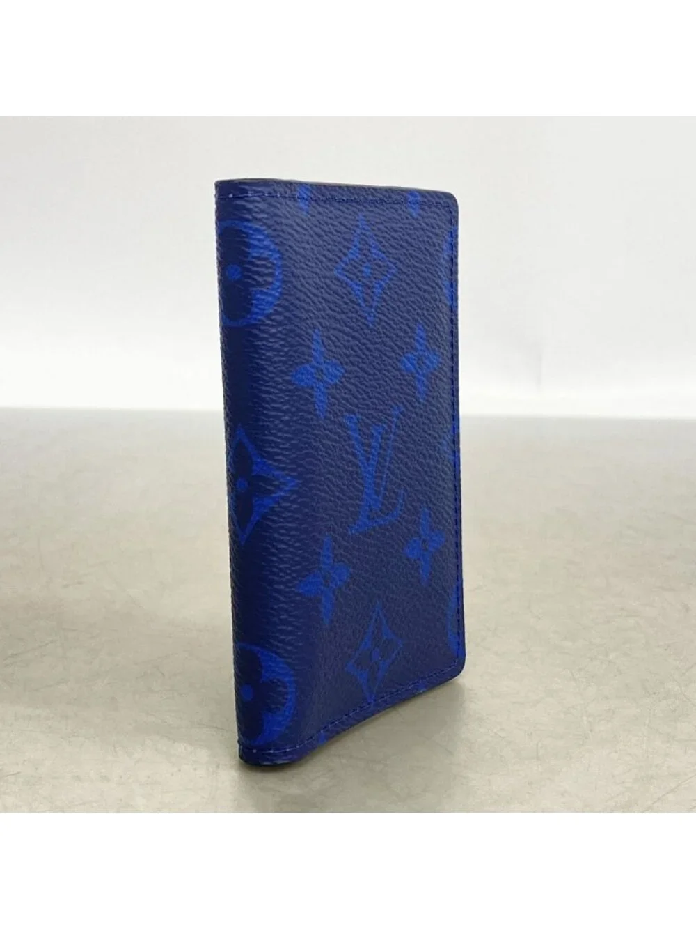 Louis Vuitton Card Case Taigarama Pocket Organizer Cobalt